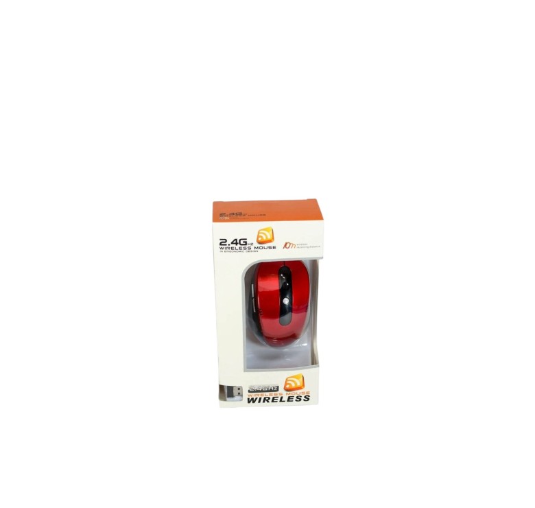 Беспроводная мышка Wireless Mouse G-108 / Комп'ютерна мишка бездротова 2.4GHz / Черно-Бордовая