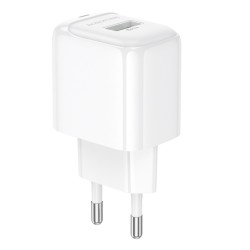 Сетевая зарядка Borofone BASA2A для смартфонов \ Быстрая зарядка 3.0 Ампер \ Белая