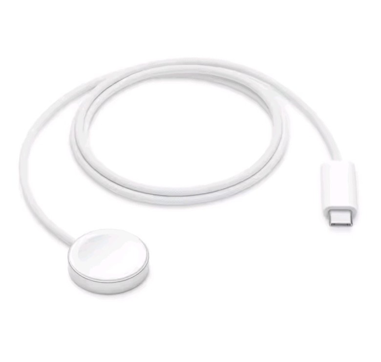 Беспроводная зарядка Type-c для часов Apple Watch Series 10\9\8\7\6\Ultra 2\5\4\ Белая