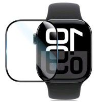 Защитная пленка для часов Apple Watch Series 10 (42мм.) / Черная рамка