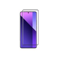 Защитное стекло на смартфон Xiaomi Redmi Note 13 Pro Plus 5G ( изогнутые края) / Черная рамка