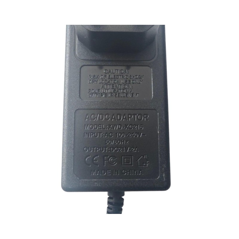 Зарядное устройство для аккумуляторной пилы, триммера/21V 2A/AC/DС/60см. / Черный