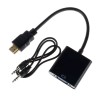 Переходник HDMI – VGA для передачи видео и аудио сигнала / Черный