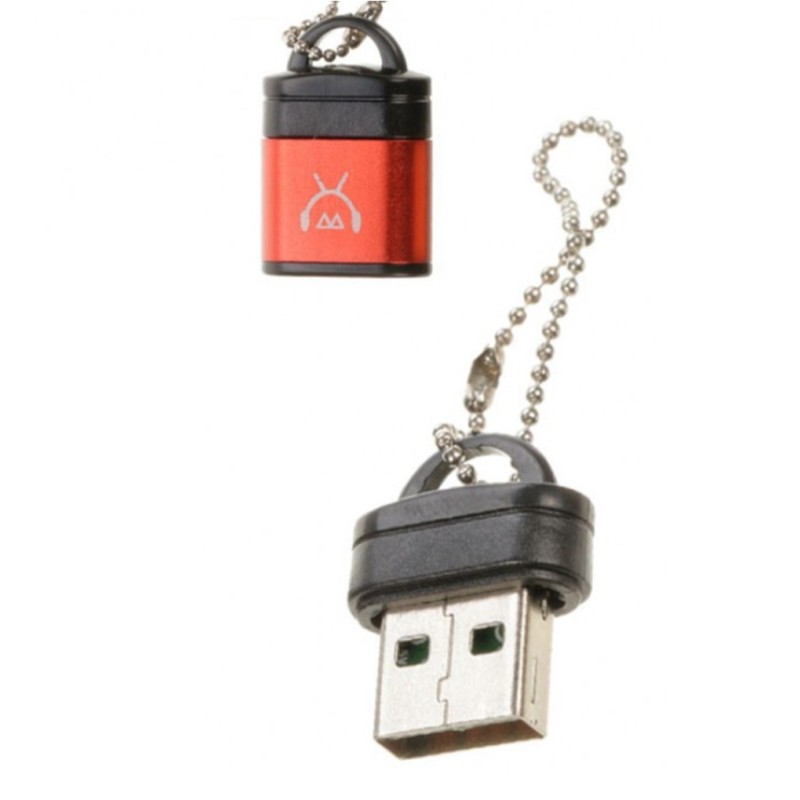 USB Bluetooth Имитация флешки с музыкой Dongle ML-0101 / Красный