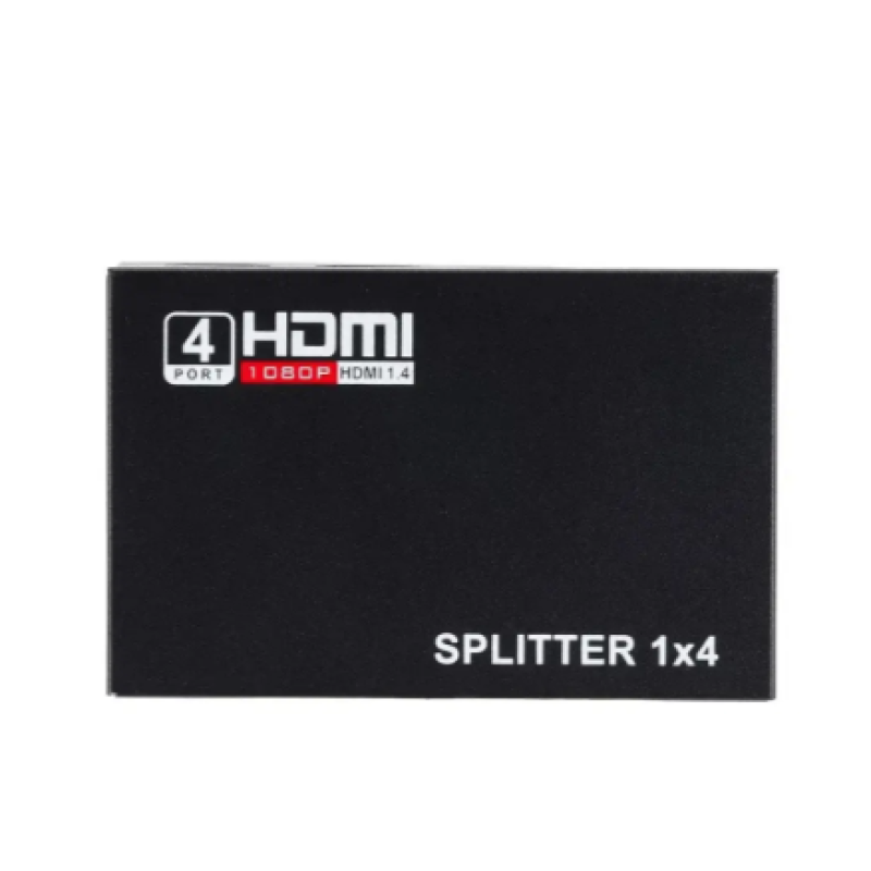 HDMI розгалужувач на 4 порти HDMI SPLITTER 1 in 4 / Чорний