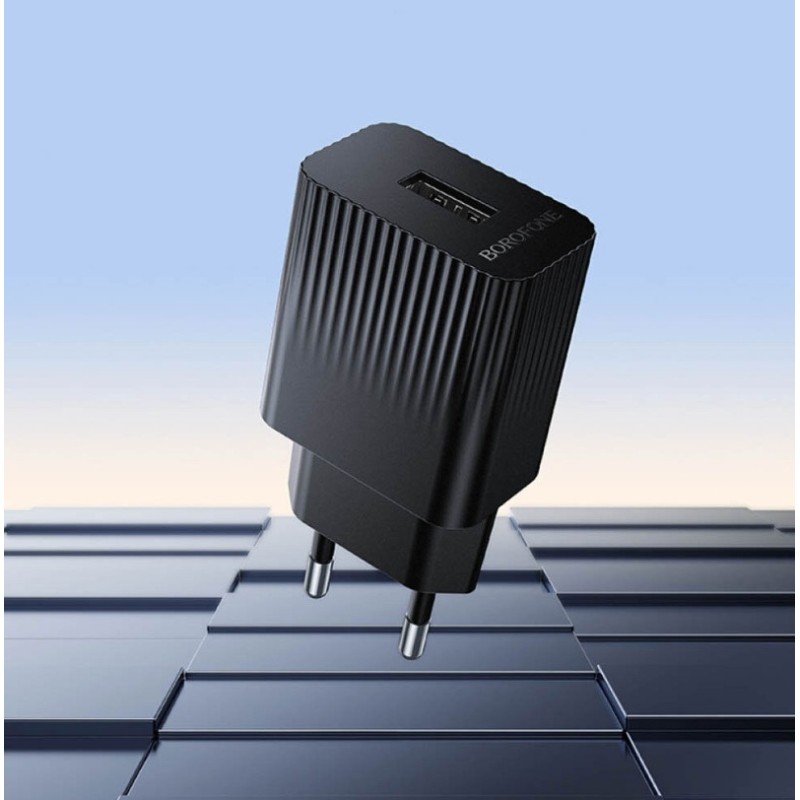 Оригінальний зарядний USB блок живлення Hoco C81A 5V 2.1 А Білий