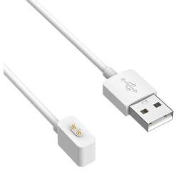 Магнитный USB кабель для зарядки фитнес браслета Xiaomi Mi Band 10 \ 60см.\ Белый