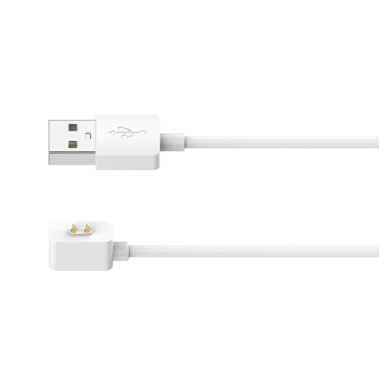 Магнитный USB кабель для зарядки фитнес браслета Xiaomi Mi Band 10 \ 60см.\ Белый