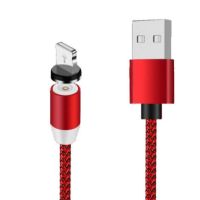 Магнітний кабель X-Cable Lightning для lphone 5-12 Pro Max \ Круглий \ Червоний