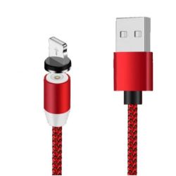 Магнитный кабель X-Cable Lightning для lphone 5-12 Pro Max \ Круглый \ Красный