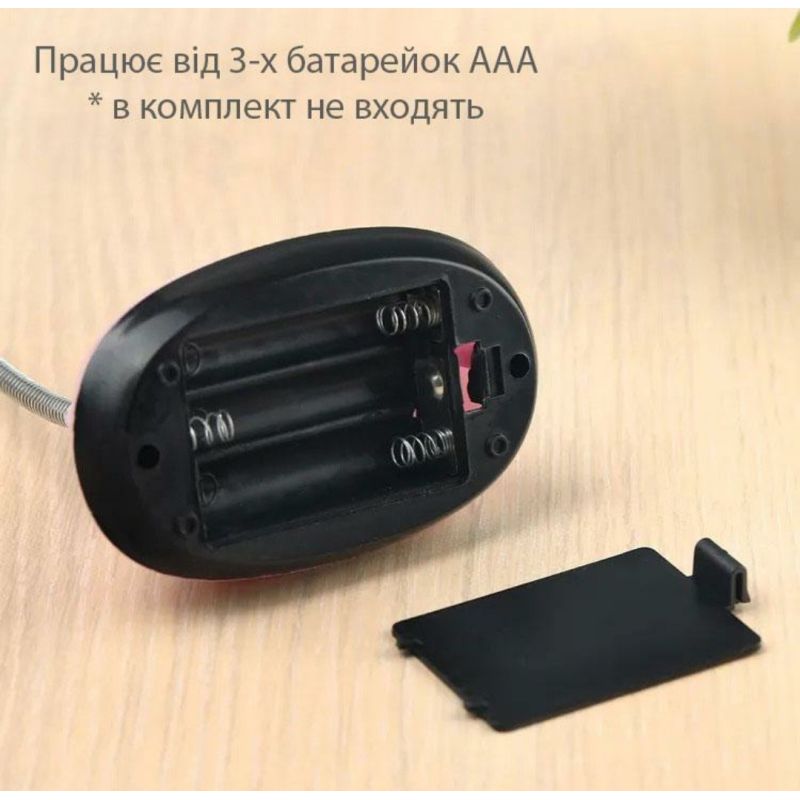 Настольная светодиодная Led лампа X-7188 / На батарейках ААА / Белый