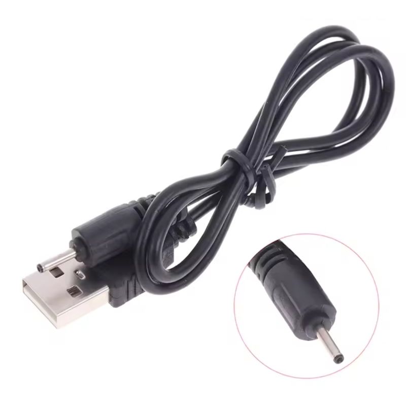 Кабель USB для зарядки 2 мм (Nokia 6101) 100 см. / Черный