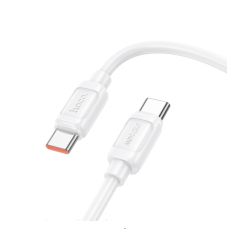 Кабель Hoco. X115 Type-C - Type-C / для смартфонов, ноутбуков / До 240 Ватт / 1 метр / Белый