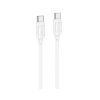Кабель Hoco. X115 Type-C - Type-C / для смартфонов, ноутбуков / До 240 Ватт / 1 метр / Белый