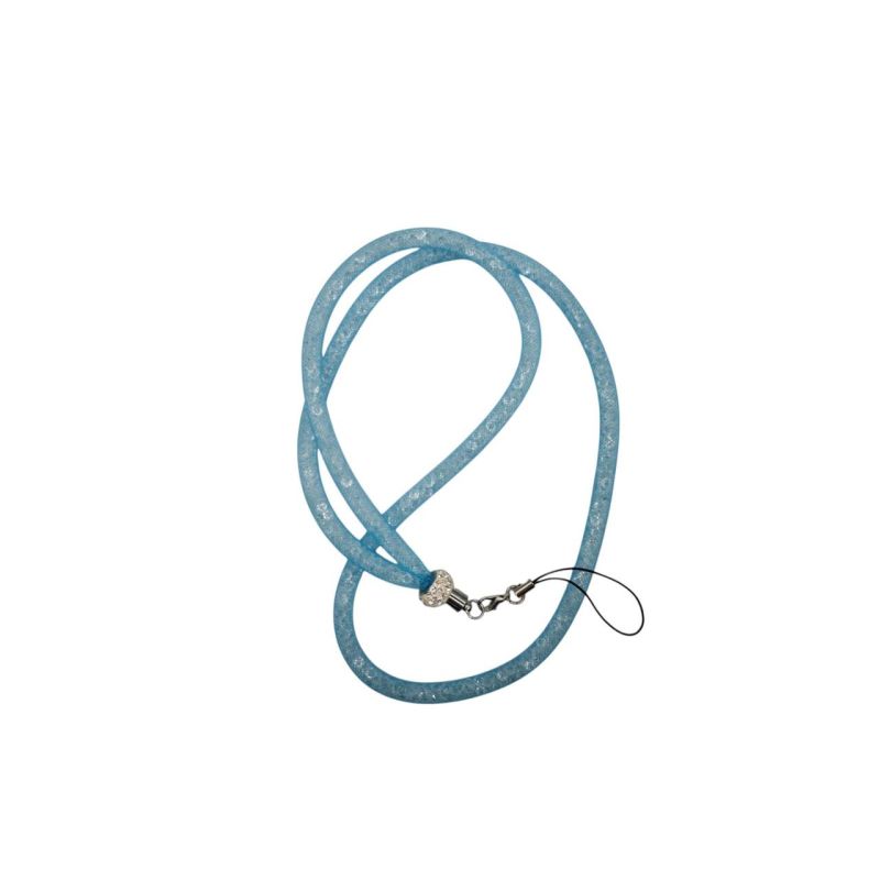Шнурок на шею для телефона / Голубой