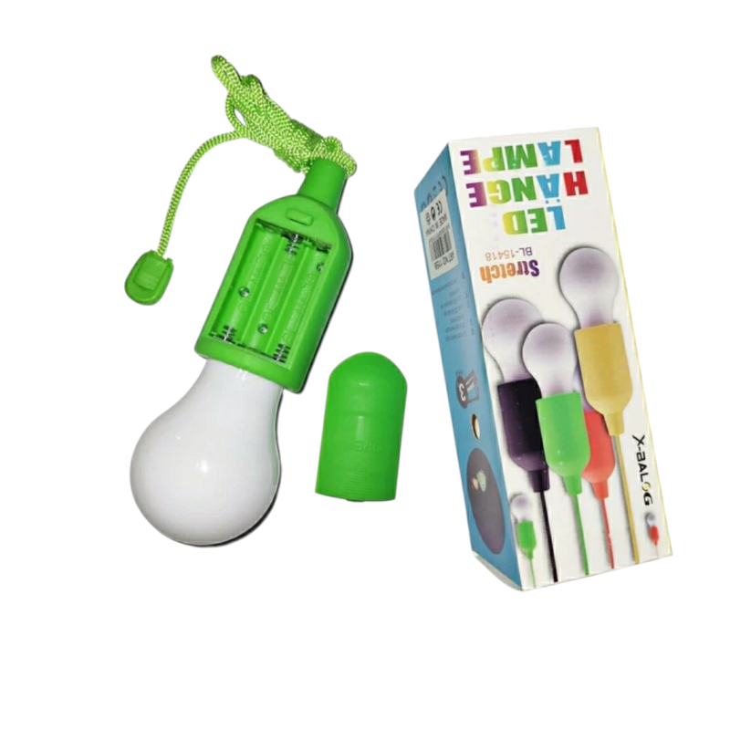 Світлодіодна лампочка на шнурку BL-15418 / Зелений / Тепле біле світло