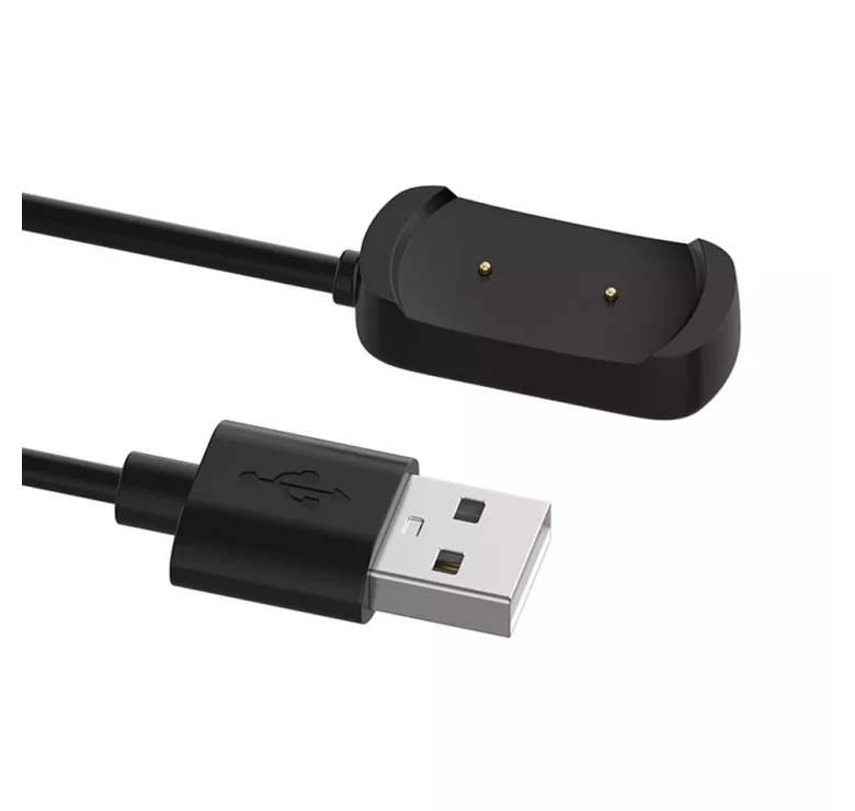 Магнитный USB кабель на смарт-часы Amazfit GTS / Amazfit T-Rex A1918 100 см. Черный