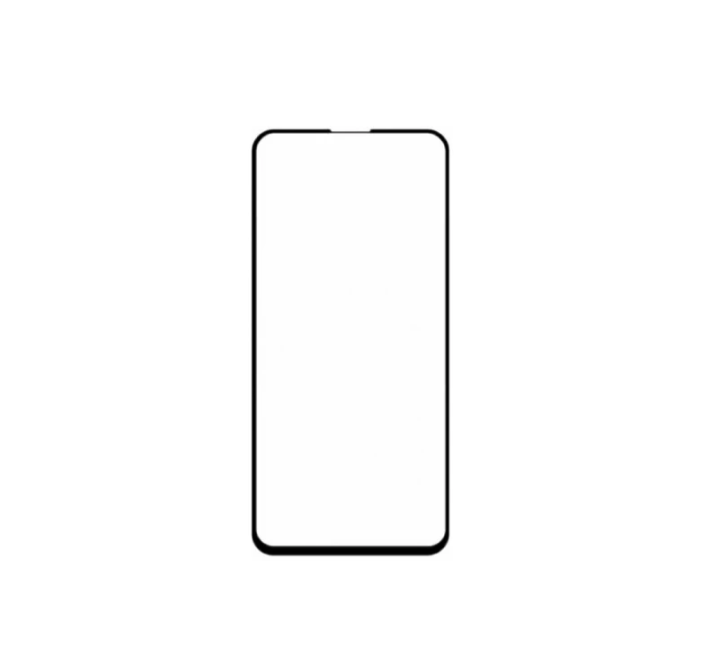 Закаленное защитное стекло на Samsung Galaxy A71 (A715) Черная рамка