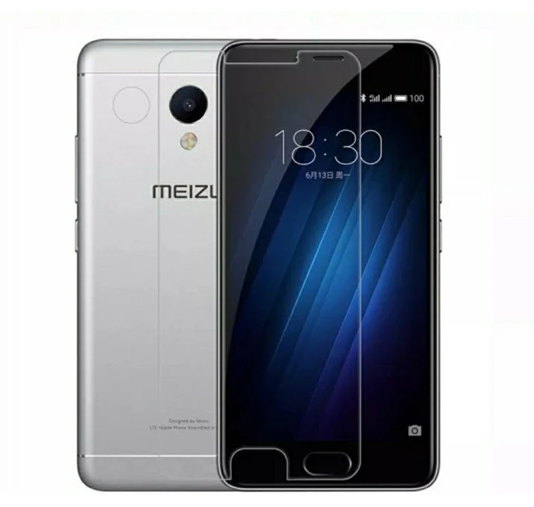 Закаленное защитное стекло на Meizu M3S / Meizu M3S Mini Прозрачное