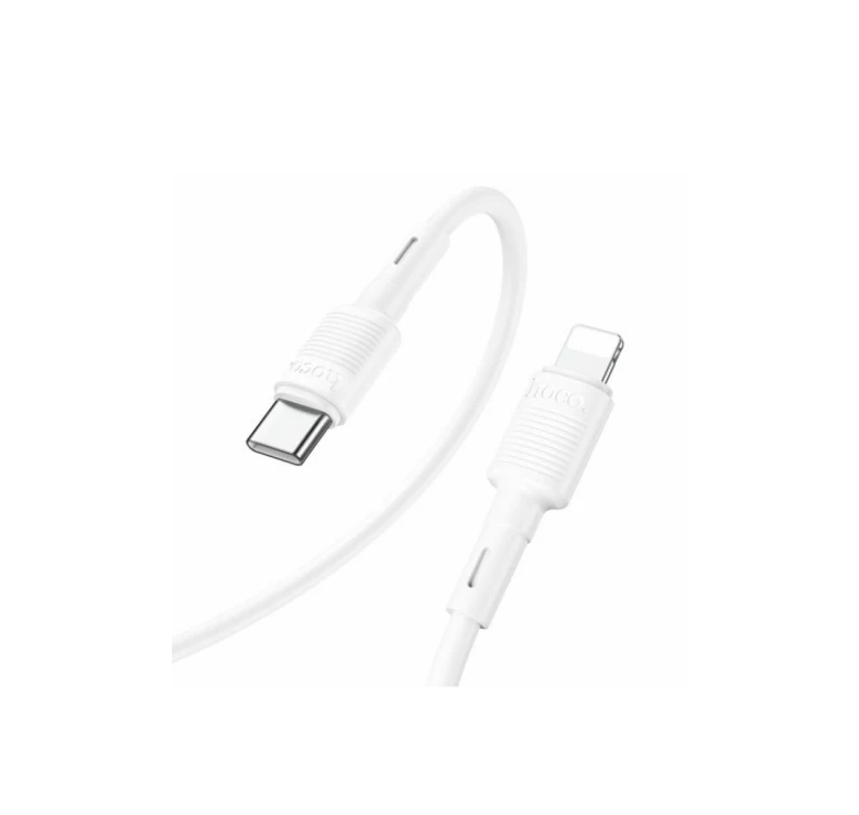 Кабель Hoco. X83 / Type-C - Lightning / для смартфонов / PD20W / 1 метр / Белый