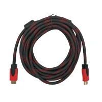 Кабель HDMI - HDMI / V1.4 / 5 метрів / Нейлоновий / Чорний