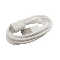 Зарядный магнитный USB кабель для массажеров и других портативных устройств / 80 см. – 7 мм. / Белый