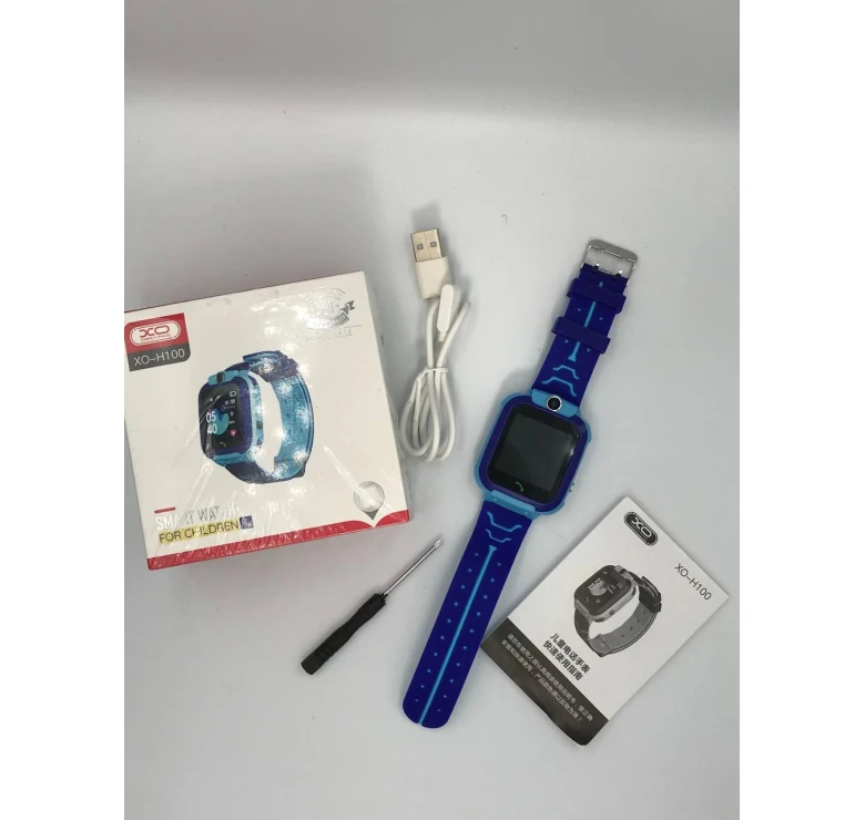 Дитячий розумний годинник XO-H100 / Smart Watch /Дитячий розумний годи0ник / Бірюзовий