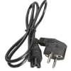Кабель для блока питания ноутбука 1.2м / 3 pin / Черный