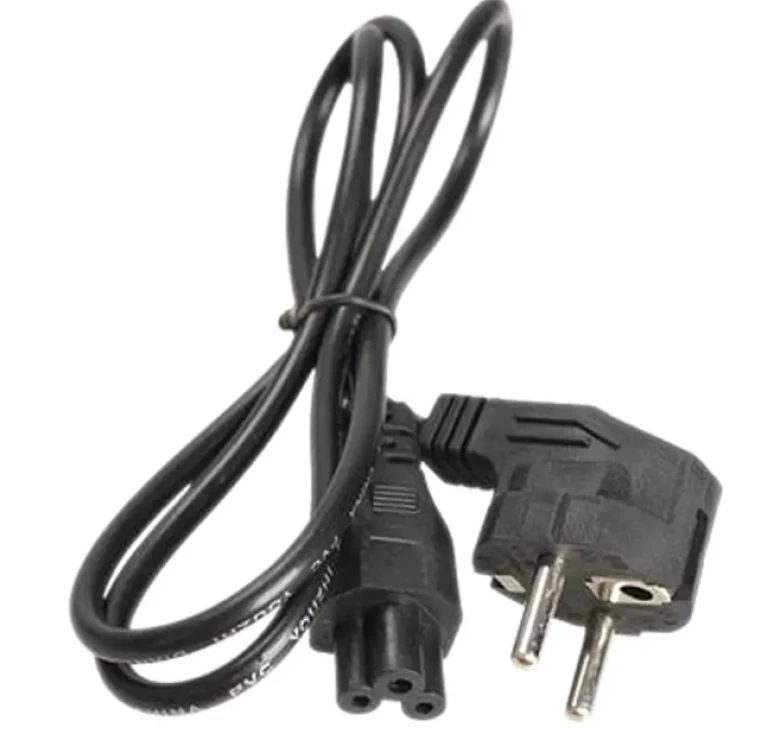 Кабель для блока питания ноутбука 1.2м / 3 pin / Черный
