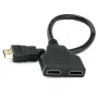 Адаптер HDMI на 2 HDMI (спліттер), чорний