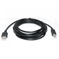 Кабель для принтера (сканера) USB 2.0 AM-BM / 3 метра / Черный