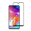 Закаленное защитное стекло на Samsung A12 / Черная рамка