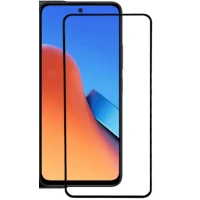Загартоване захисне скло (21D) на смартфон Xiaomi Redmi Note 13 / Чорна рамка