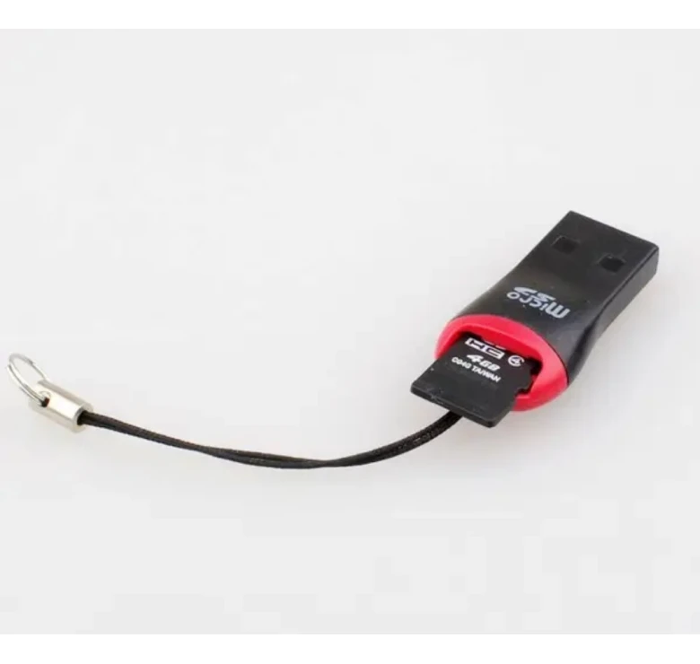 Адаптер, картридер USB microSD. Переходник для чтения карты памяти microSD.